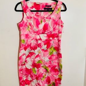 AK Anne Klein floral casual sleeveless Dress SZ 8P